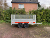 Groenaanhanger dubbelasser 3,0x1,3x1,0 meter (750KG)