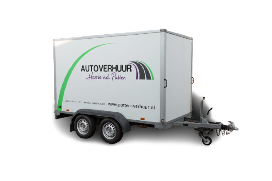 Gesloten aanhanger - Autoverhuur Harrie v.d. Putten - 1