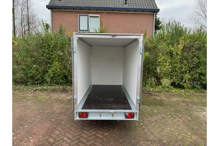Gesloten aanhanger enkelaster 2,5x1,3x1,5 Meter (750KG) - Vosse verhuur - 3