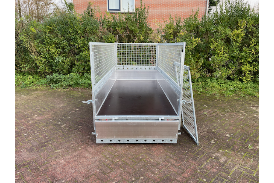 Groenaanhanger dubbelasser 3,0x1,3x1,0 meter (750KG) - Vosse verhuur - 3