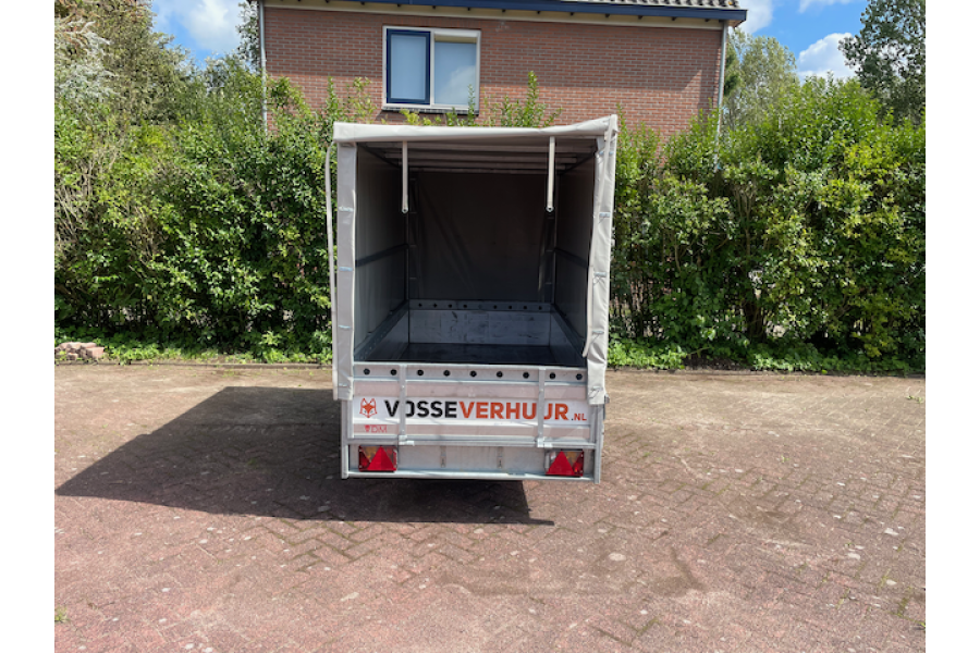 Aanhanger met huif | 255x130x180 cm - Vosse verhuur - 3