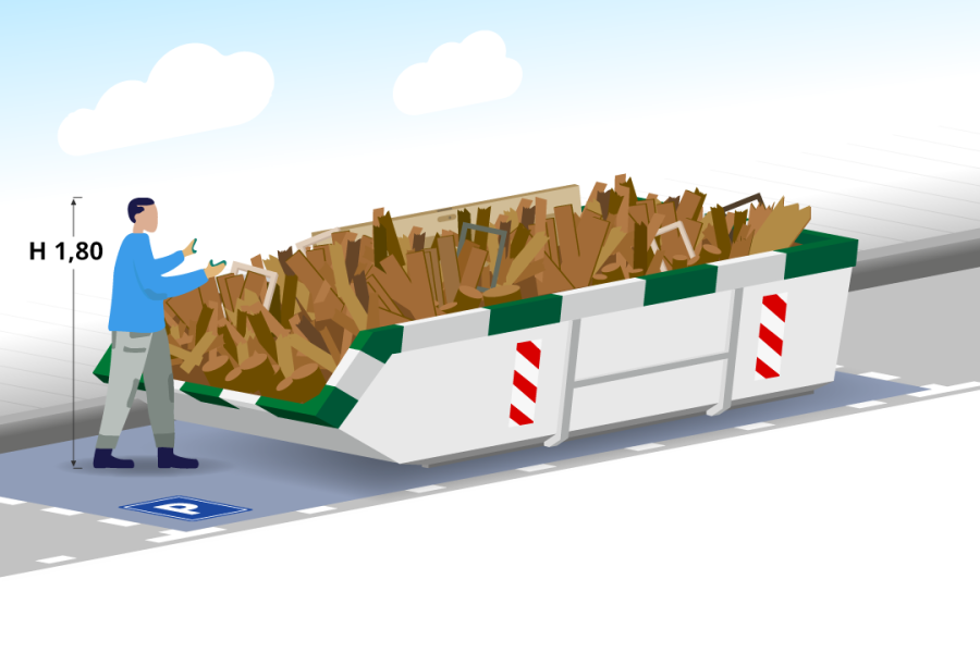 6m³ Houtafvalcontainer - Goedkopecontainer.nl - 3