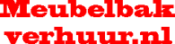 Meubelbak verhuur