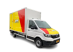 3 Persoons bakwagen met laadklep | 20m3 logo