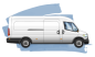 Bestelbus groot logo