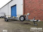 Boottrailer tandemasser kantelbaar