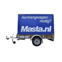 Aanhanger met huif 220x125x145 cm