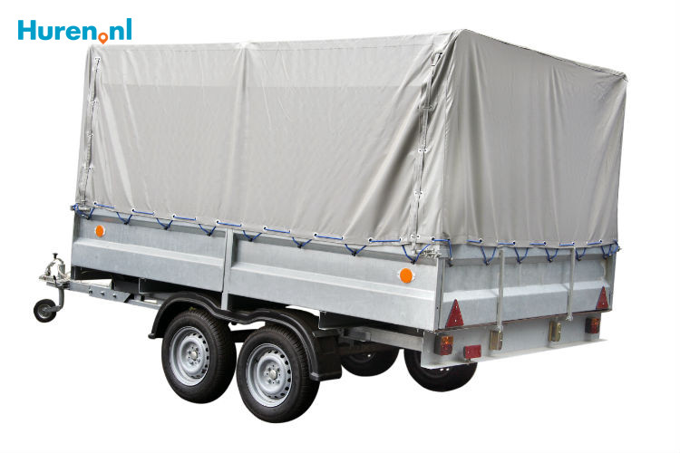 Tandemaanhanger met huif - Huren.nl - 1