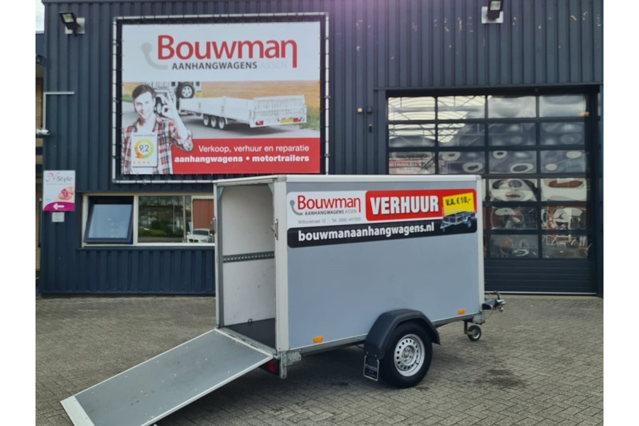 Gesloten aanhanger met oploop klep - Bouwman Aanhangwagens Assen - 1