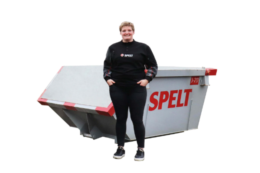 3m³ Houtafvalcontainer - Spelt Afvalinzameling - 2