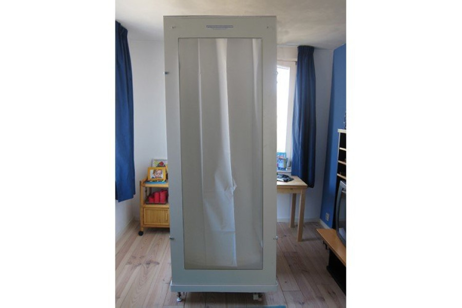 Mobiele douchecabine | voorzien van gordijn - Mobieledouchecabines.nl - 1