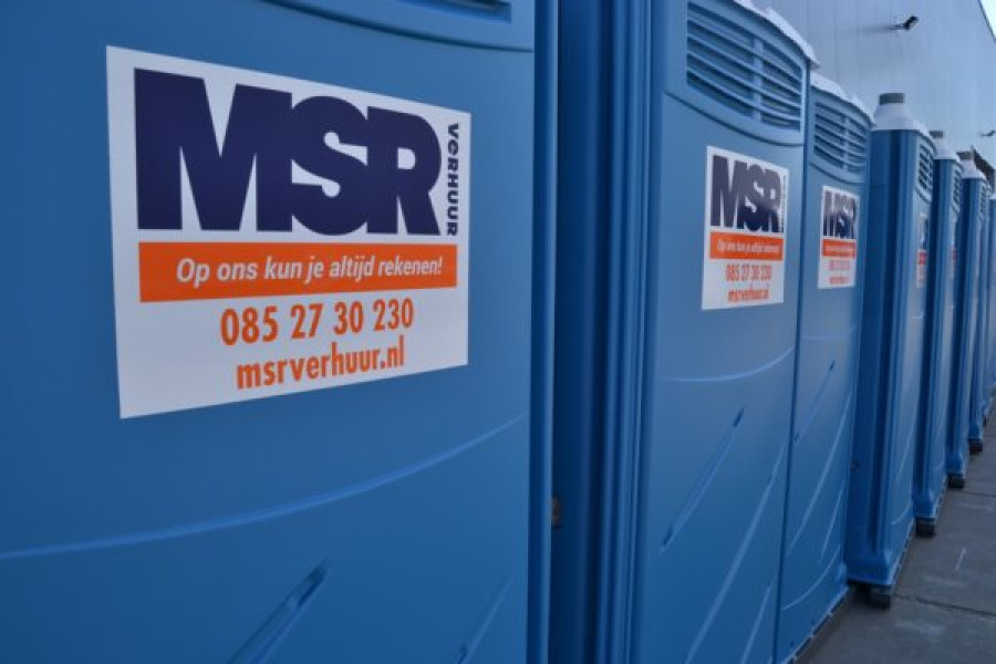 Toiletcabine met spoelsysteem - MSR Verhuur - 1