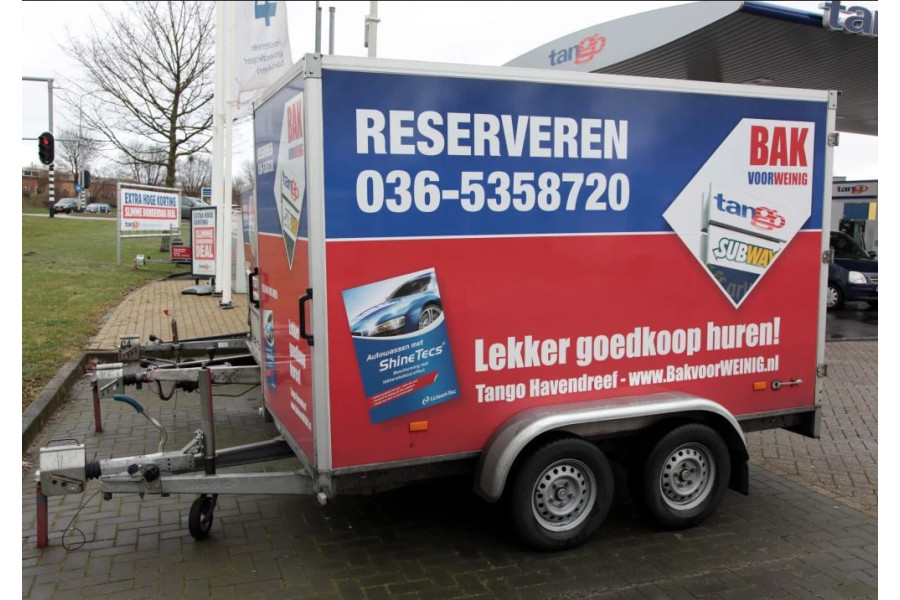 Gesloten aanhanger | Geremd - Tango Carwash & aanhangwagenverhuur Havendreef - 1