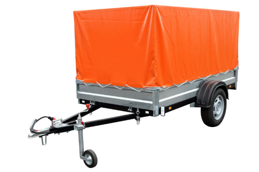 Aanhanger met huif | Enkelasser - Bo-rent - 1