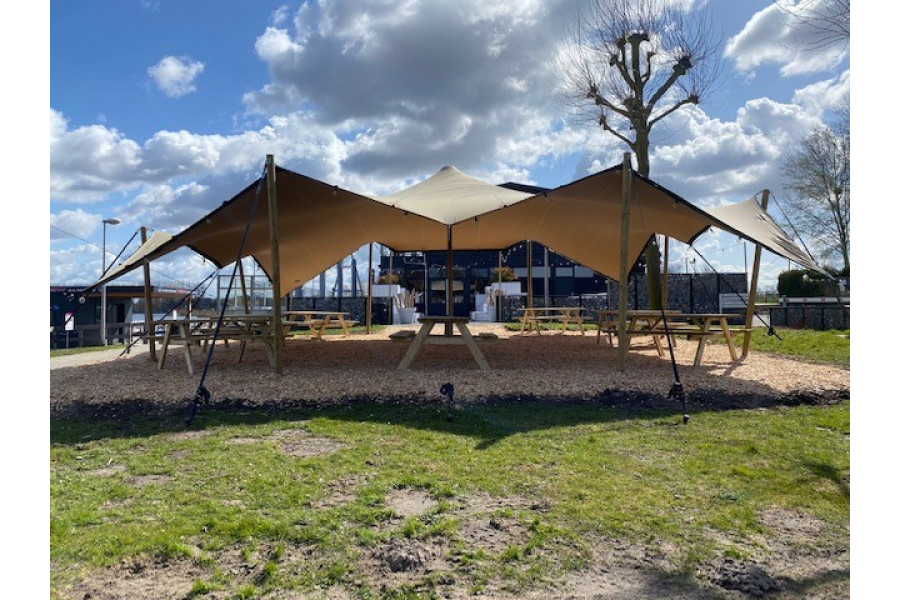 Stretchtent | 9 x 12 m - Van Ekeris Tenten - 1