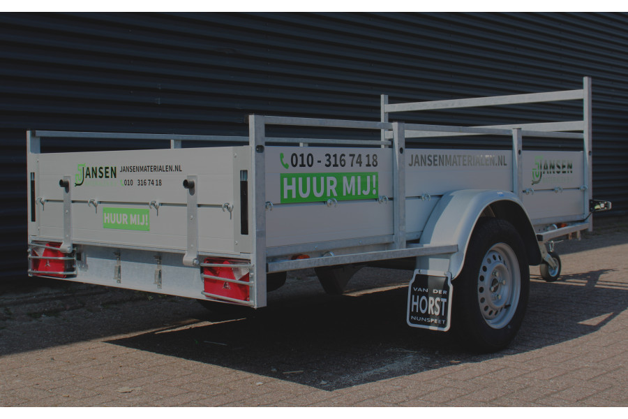 Open aanhanger enkelasser - Jansen Materialen BV - 1