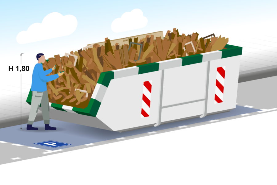 10m³ Houtafvalcontainer - Container Huren Nederland - 2