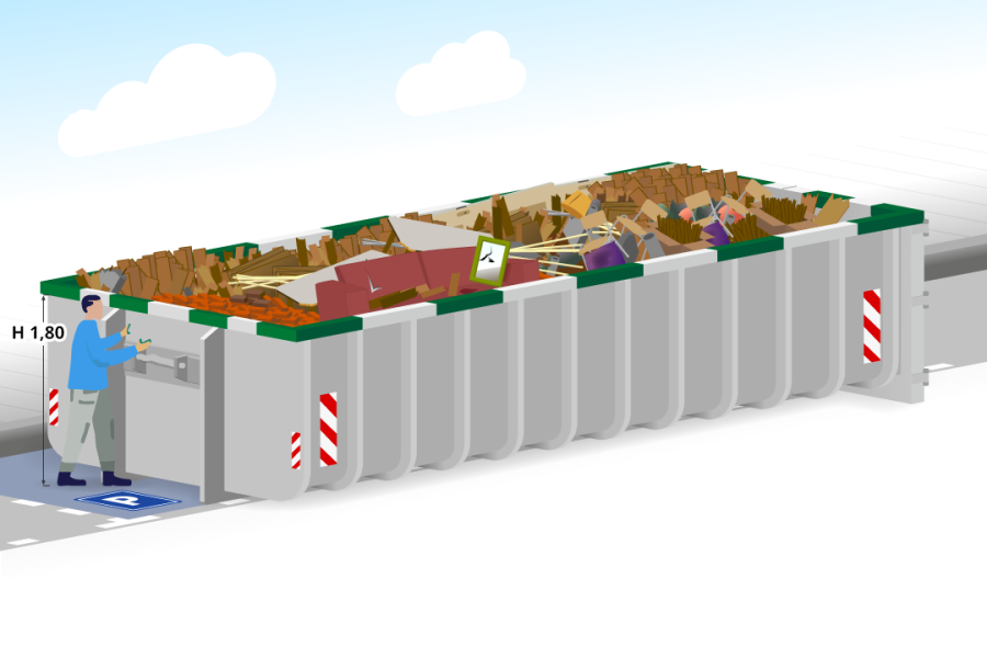 40m³ Grofvuilcontainer - Container Huren Nederland - 2