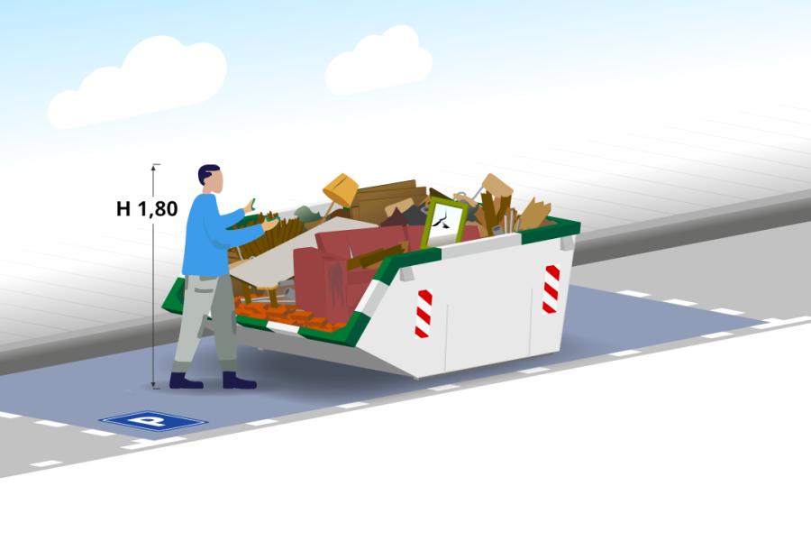 3m³ Grofvuilcontainer - Container Huren Nederland - 2