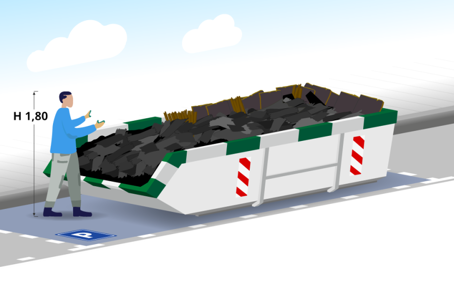 6m³ Dakafvalcontainer - Goedkopecontainer.nl - 3