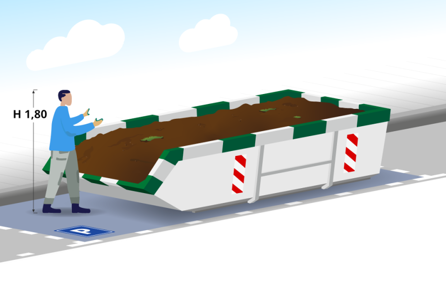 6m³ Grondafvalcontainer - Container Huren Nederland - 2