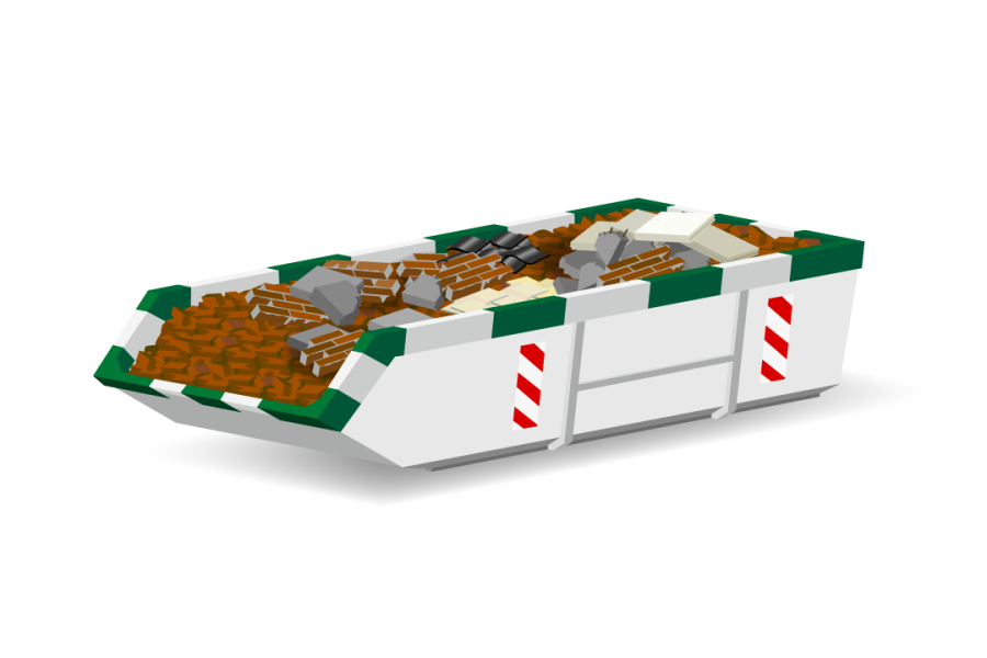 6m³ Puinafvalcontainer - Nijhuis Milieu Service - 1