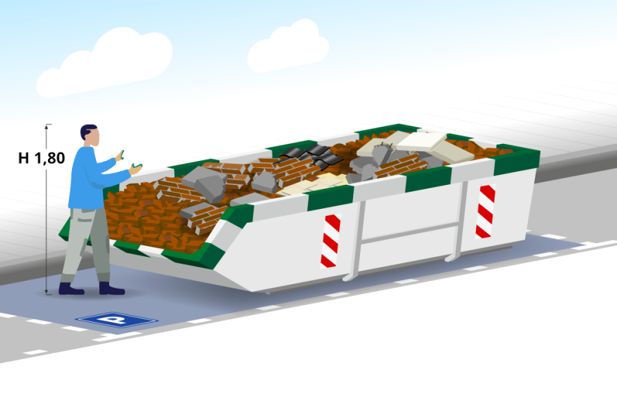 6m³ Puinafvalcontainer - Containerverlener.nl - 2