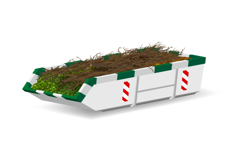 6m³ Tuin- en groenafvalcontainer - Top Milieu Service - 1