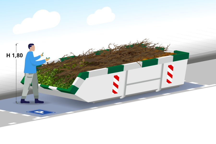 6m³ Groenafvalcontainer - Goedkopecontainer.nl - 3