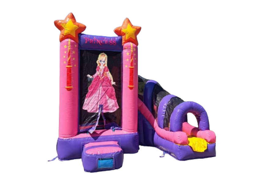 Springkussen met glijbaan - Party Verhuur Hollink - 1