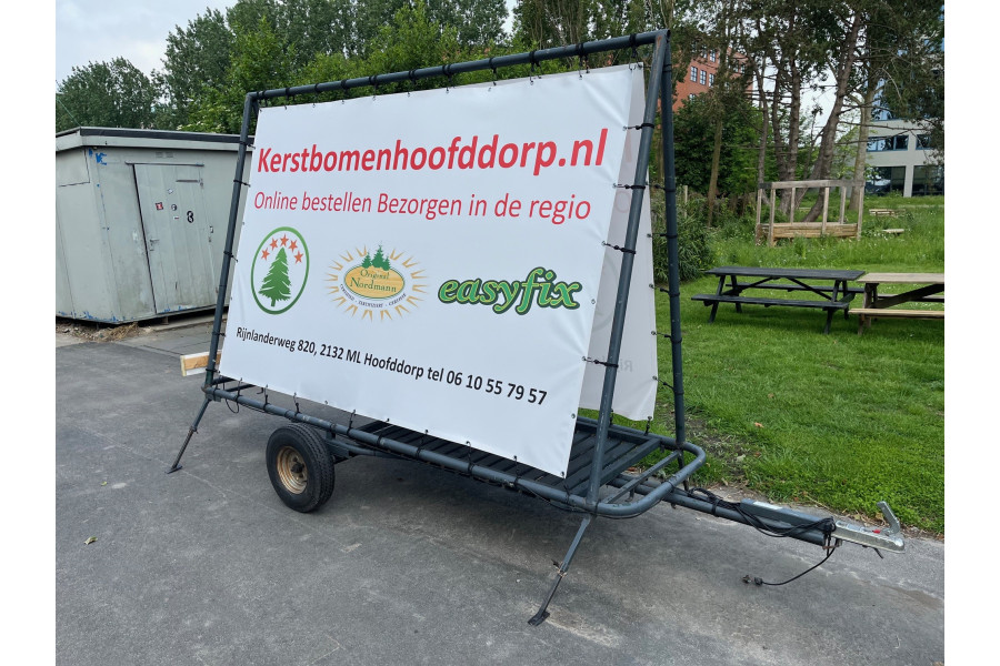 Reclame-aanhanger (grote versie) - Kupo Verhuur - 1