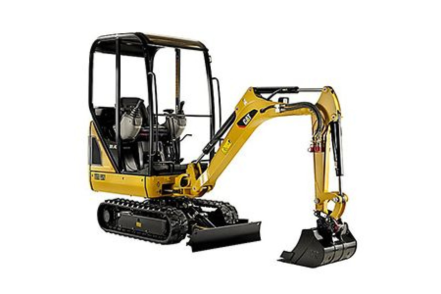 Minigraafmachine | Caterpillar | 2 ton - C. Sinke BV - zijaanzicht