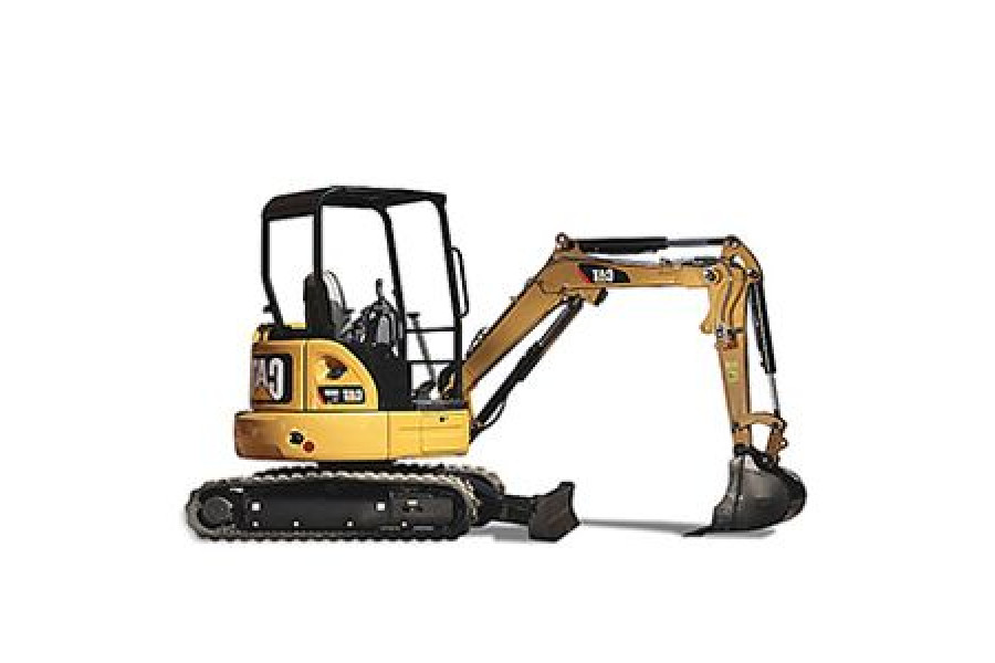 Minigraafmachine | Caterpillar | 2,5 ton - C. Sinke BV - zijkant