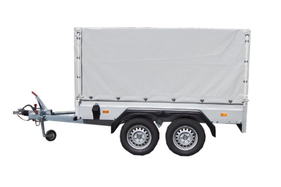 Aanhanger met huif dubbelasser - Praxis - 1