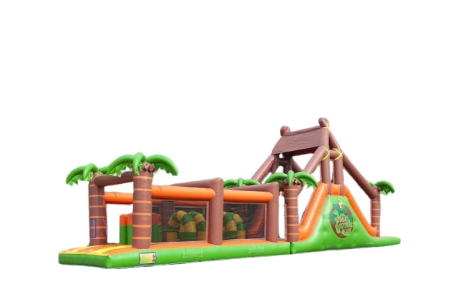 Stormbaan Jungle Run 17m - Partyverhuren.nl - 1