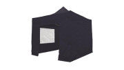 Partytent 3x3 meter easy-up zwart met zijwanden
