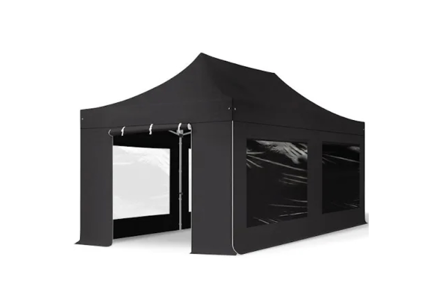 Easy up Partytent 6x3 zwart - Jansen Verhuur - 2