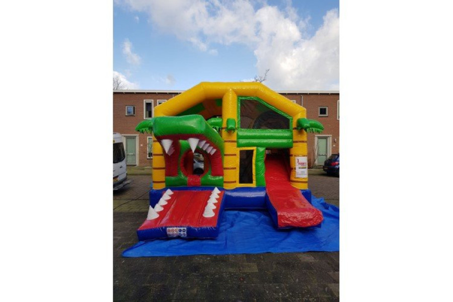 Multiplay springkussen | Krokodil - Yvons springkussenverhuur - 1