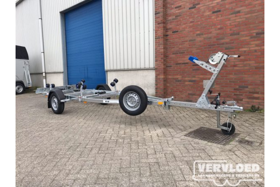 Boottrailer enkelasser kantelbaar 750kg - Vervloed Aanhangwagens & Trailers - 1
