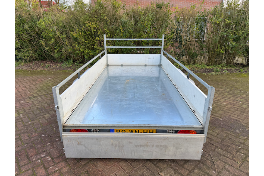 Open aanhanger dubbelasser 3,0x1,5x0,3 meter (2000KG) - Vosse verhuur - 4