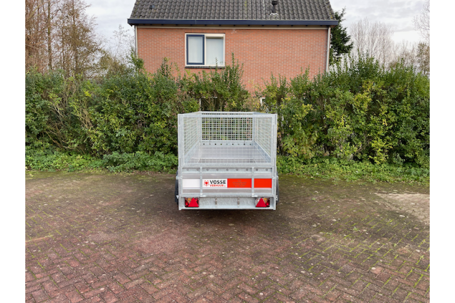 Groenaanhanger dubbelasser 3,0x1,3x1,0 meter (750KG) - Vosse verhuur - 2