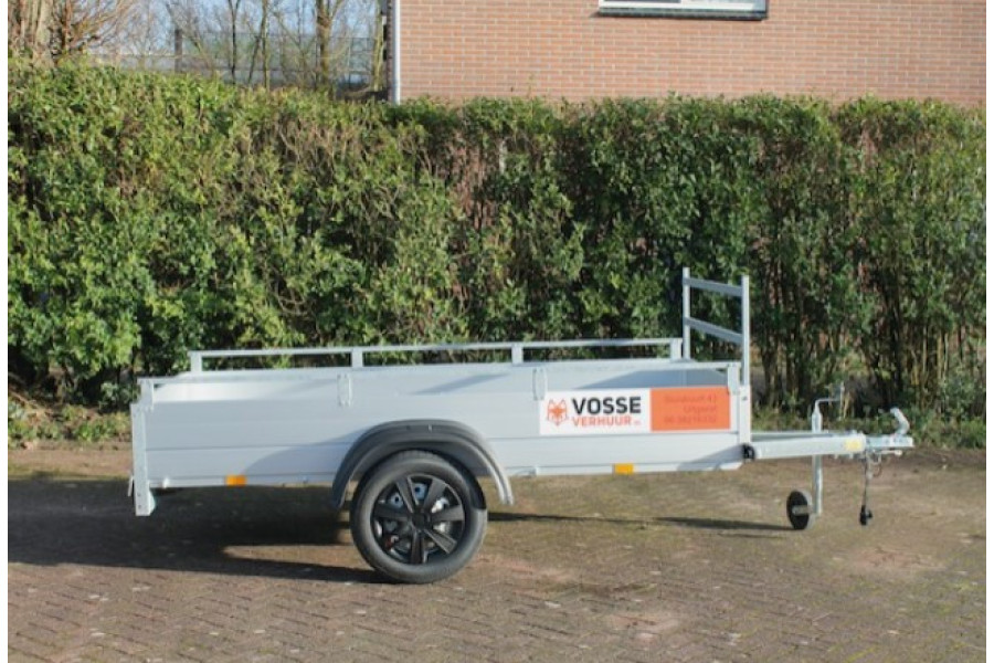 Open aanhanger | 250x130x35 cm - Vosse verhuur - 1