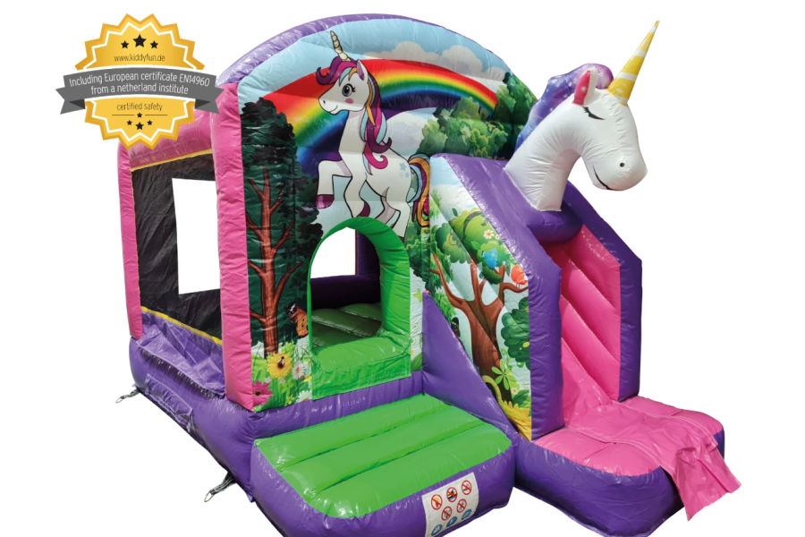 Unicorn springkussen bounce - Konings Kidsparty - 1