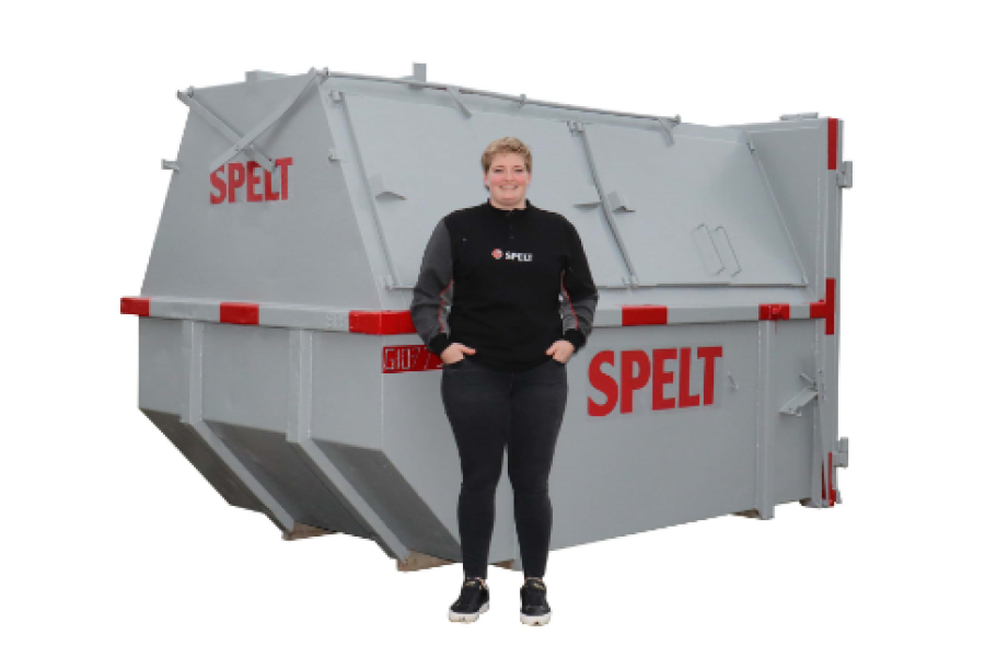 10m³ Gesloten grofvuilcontainer - Spelt Afvalinzameling - 2