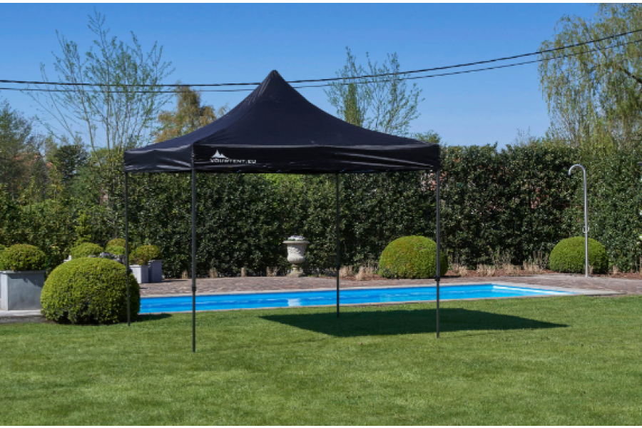 Partytent Easyup 3x3 meter zwart - 123 Machineverhuur - 3