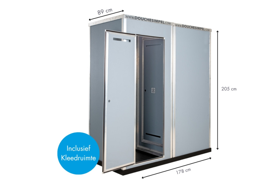 Privacy douche + kleedruimte - inclusief montage en levering - Douche Simpel B.V. - 5