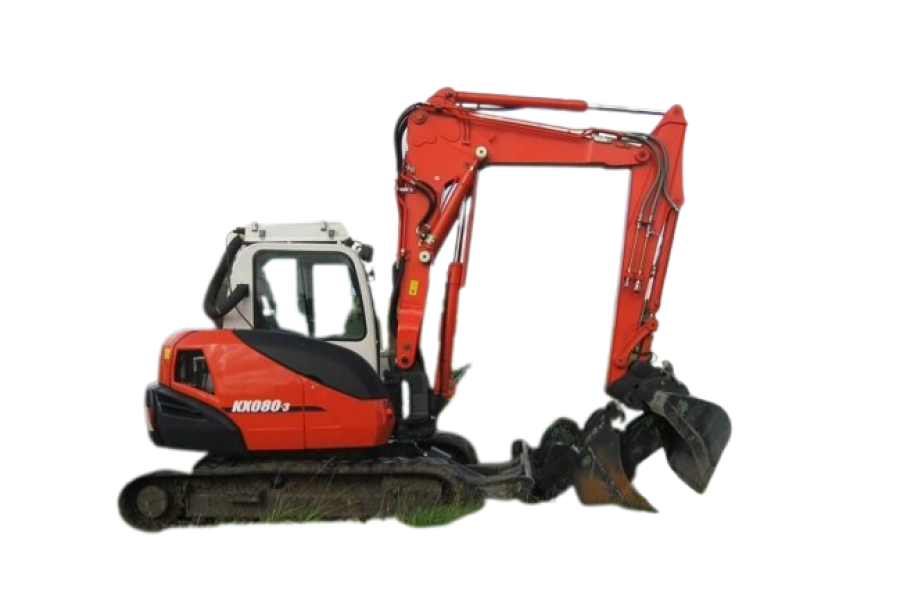 Kubota 8T graafmachine 8000 KG - Tuinmachinesverhuur Kleijnen - 1