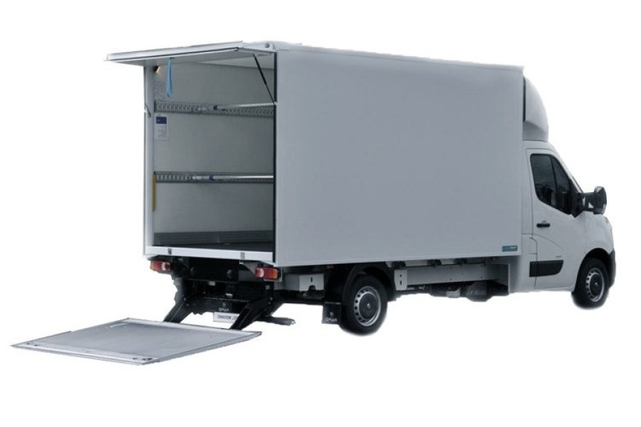 Bakwagen met laadklep | Mercedes - Blue Rent a Car Den Bosch - zijaanzicht