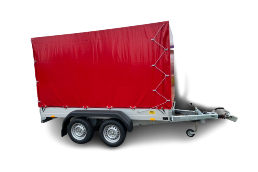 8m3 aanhanger met huif - Trekbak - 1