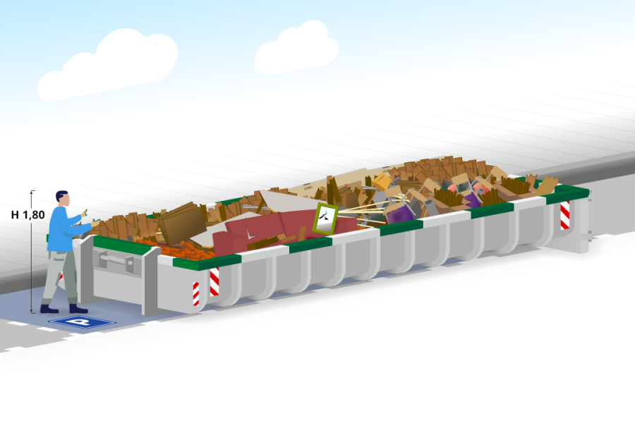 12m³ Grofvuilcontainer - Spelt Afvalinzameling - 3